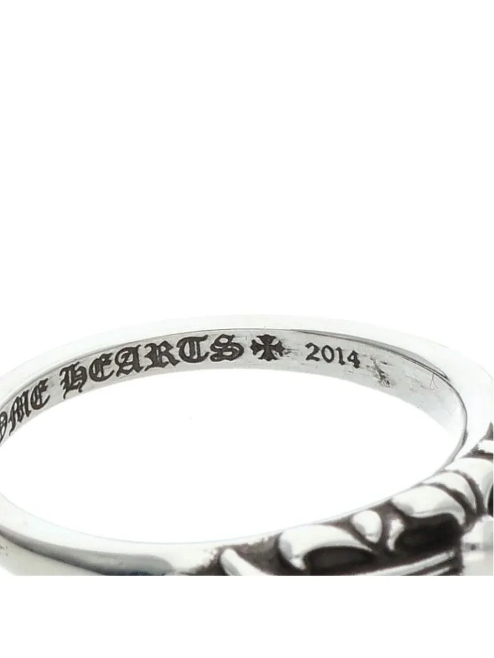 Chrome Hearts Baby Classic Floral Cross Silver Ring